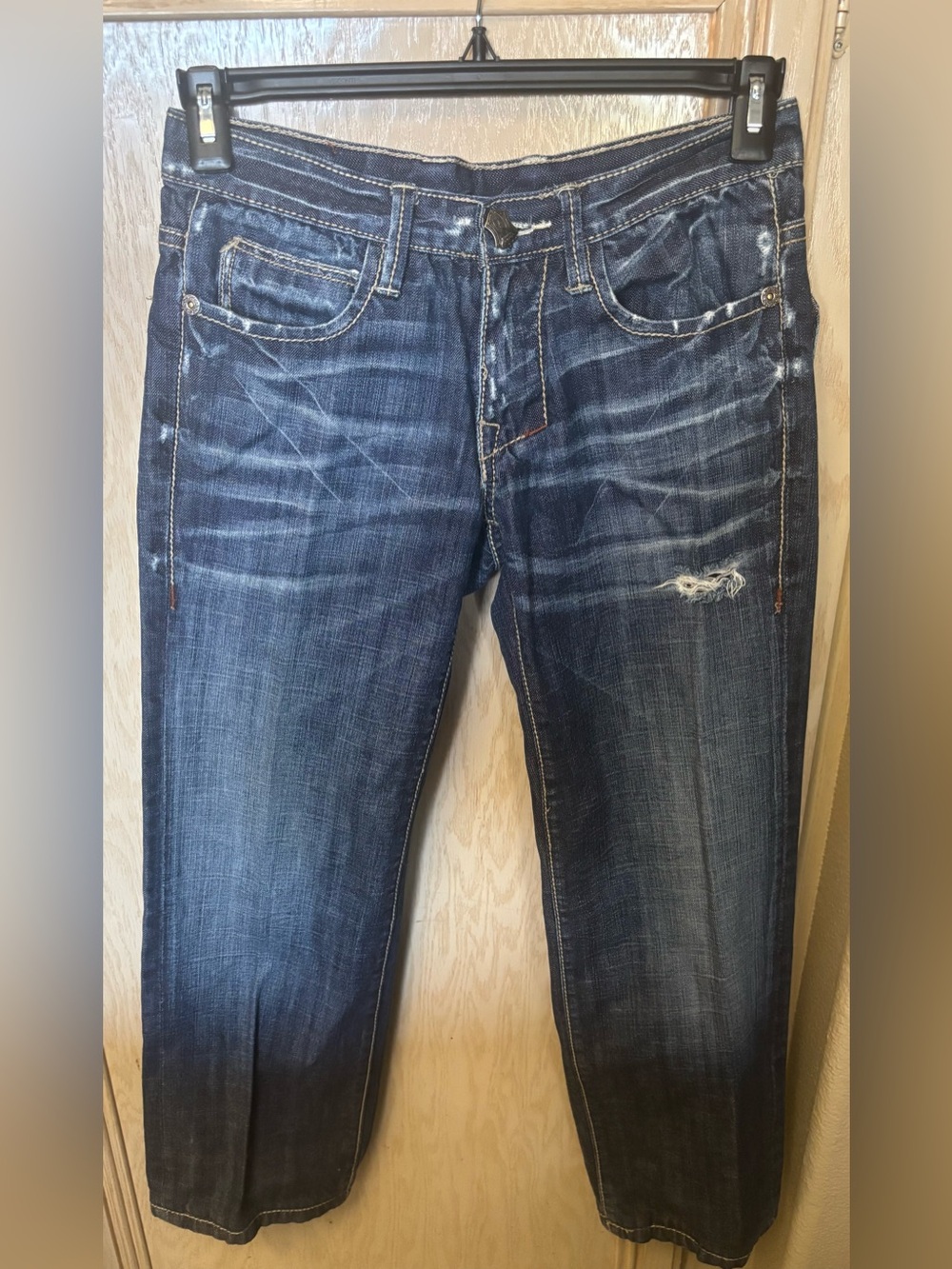 Monarchy Jeans Men's Distressed VTG Y2K Dark‎ Wash Sz 28 Cotton